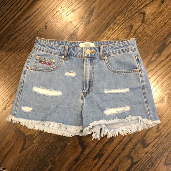 American Flag Jean Shorts - Picture 2 of 4